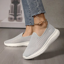 Round Toe Flats Athletic Gray