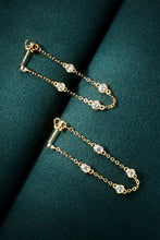 1 Carat Moissanite 925 Sterling Silver Chain Earrings Earrings