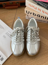 Striped Lace Up Sneakers Woman Sneakers