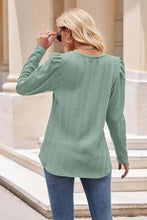 Mandy Round Neck Puff Sleeve Blouse Woman Blouses