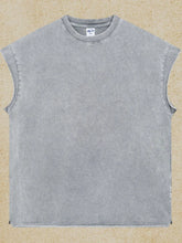 Men's Washed Round Neck Tank