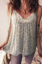 Boho Floral Spaghetti Straps Tank Top