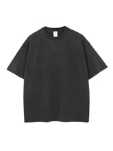 Men‘s Round Neck Short Sleeve T-Shirt Black Mens Tops