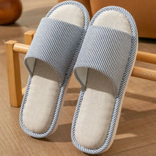 Open Toe Flats Slippers Blue Woman Slippers