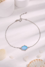 Opal 925 Sterling Silver Bracelet Sky Blue One Size