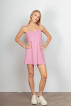VERY J Sleeveless Active Tennis Dress with Unitard Liner Woman Activewear