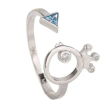 925 Sterling Silver Inlaid Zircon Ring Rings