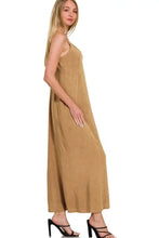 Zenana Mineral Washed Rayon Challis Cami Dress Woman Casual Dress