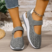 Breathable Wedge Sandals Gray Woman Sneakers