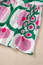 Printed Notched Long Sleeve Maxi Dress Woman Maxi Dress