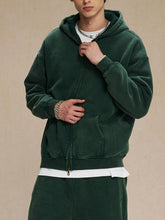 Men's Zip-Up Hoodie with Kangaroo Pocket