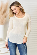 Culture Code Full Size Scoop Neck Patch Pocket Top Woman Blouses