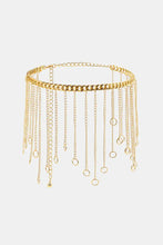 Fringe Chain Alloy Belt Gold One Size Belts
