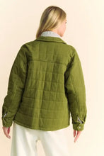 Davi & Dani Quilted Button Down Shacket with Chest Pockets Woman Outerwear