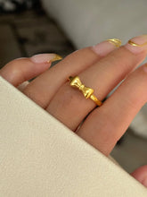 18K Gold-Plated Bow Knot Ring Gold