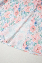 Floral Colorblock Flutter Straps Flowy Dress Casual Dresses