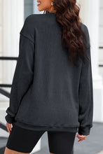 Sequin Round Neck Long Sleeve Sweatshirt Woman Sweatshirts
