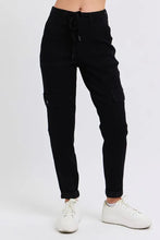 Judy Blue Full Size High Waist Cargo Cuffed Jogger Plus Size BK