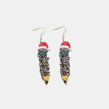 PU Leather Alloy Pencil Earrings Gold One Size