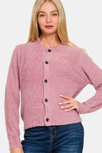 Zenana Button Down Long Sleeve Sweater Cardigan Woman Outerwear