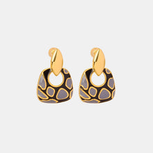 Copper Oil Drip Earrings