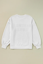 BIRTHDAY QUEEN Sequin Round Neck Long Sleeve Sweatshirt Woman Sweatshirts