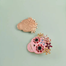 Skull Rhinestone Alloy Earrings Earrings