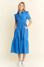 Jade By Jane Short Sleeve Button Down Midi Dress Woman Casual Dress