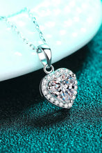 1 Carat Moissanite Heart Pendant Chain Necklace Necklaces