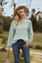 Round Neck Puff Sleeve Blouse Woman Blouses