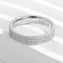Inlaid Zircon 925 Sterling Silver Ring