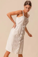SO ME Button Down Pocket Front Pinafore Dress Casual Dresses