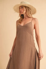 Aemi+Co Side Button Midi Cami Dress Casual Dresses