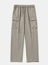 Men's Plus Size Drawstring Pants with Pockets