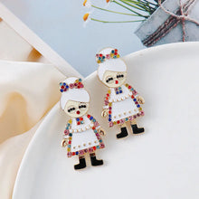 Rhinestone Alloy Earrings Earrings