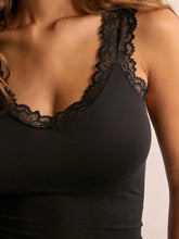 Lace Detail Wide Strap Tank