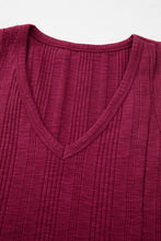 Ribbed Textured Exposed Stitching Knit Tank Top