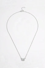 925 Sterling Silver Zircon Butterfly Pendant Necklace