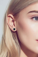 Two-Tone 4-Prong Moissanite Stud Earrings Earrings