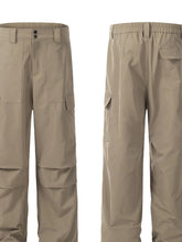 Men's Straight Cargo Pants with Multi Pockets