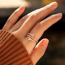 925 Sterling Silver Inlaid Zircon Butterfly Ring Rings