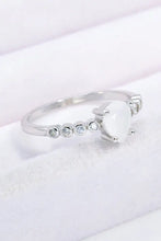 Teardrop Natural Moonstone Ring Rings