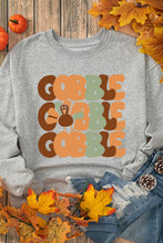 Letter Graphic Round Neck Long Sleeve Sweatshirt Woman Sweatshirts