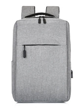 Adjustable Straps Oxford Cloth Backpack Bag Light Gray One Size