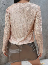Full Size Sequin Open Front Cropped Jacket Woman Outerwear