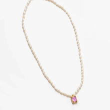 Copper Imitation Pearl Pendant Necklace