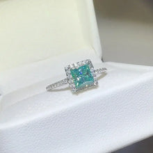 2 Carat 925 Sterling Silver Moissanite Square Shape Ring Rings
