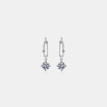 2 Carat Moissanite 925 Sterling Silver Earrings Silver One Size