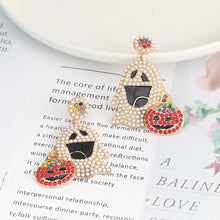 Ghost Rhinestone Alloy Earrings Earrings