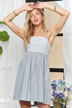 ADORA Sleeveless Mix Babydoll Dress Casual Dresses